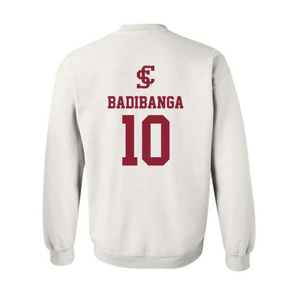SCU - NCAA Men's Basketball : Noah Badibanga - Crewneck Sweatshirt-1