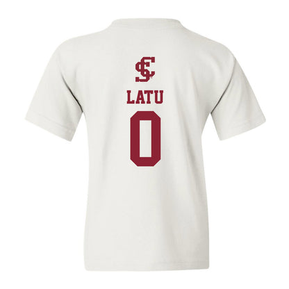 SCU - NCAA Women's Basketball : Malia Latu - Youth T-Shirt