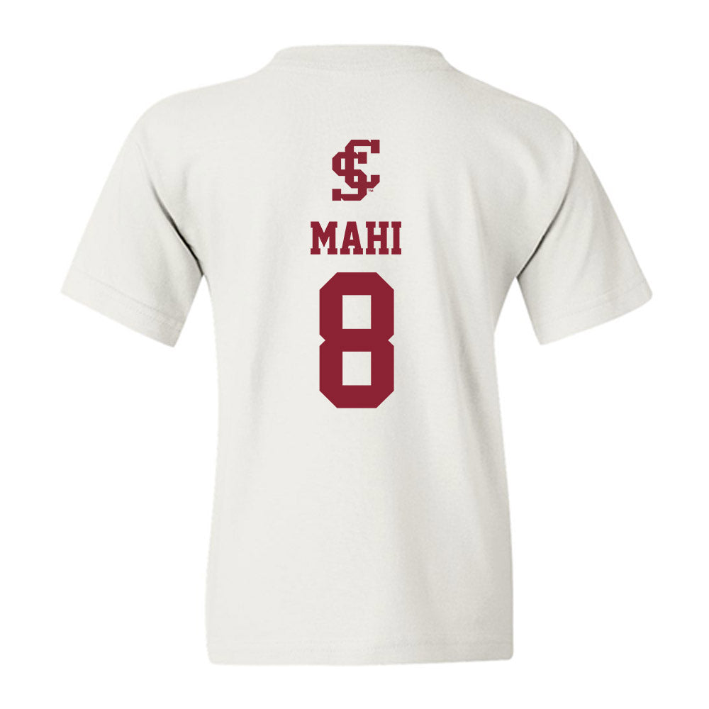 SCU - NCAA Men's Basketball : Elijah Mahi - Youth T-Shirt-1