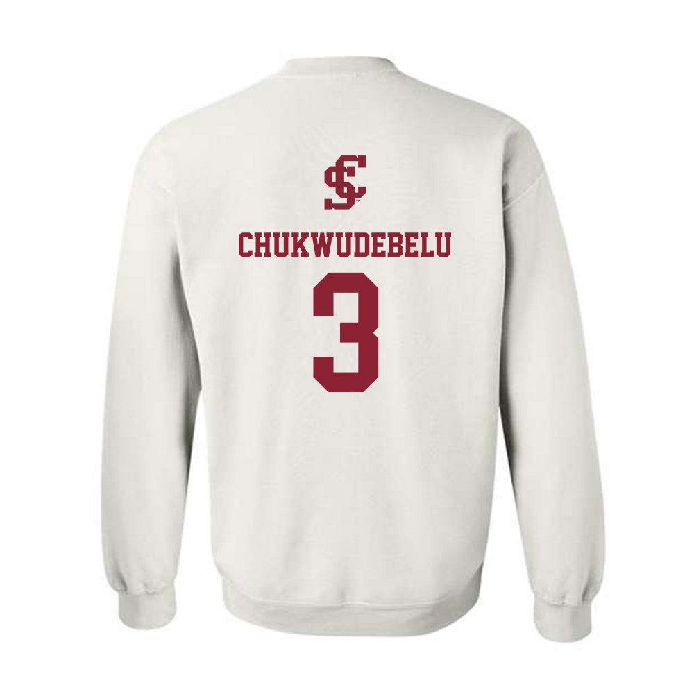 SCU - NCAA Men's Basketball : Francis Chukwudebelu - Crewneck Sweatshirt-1