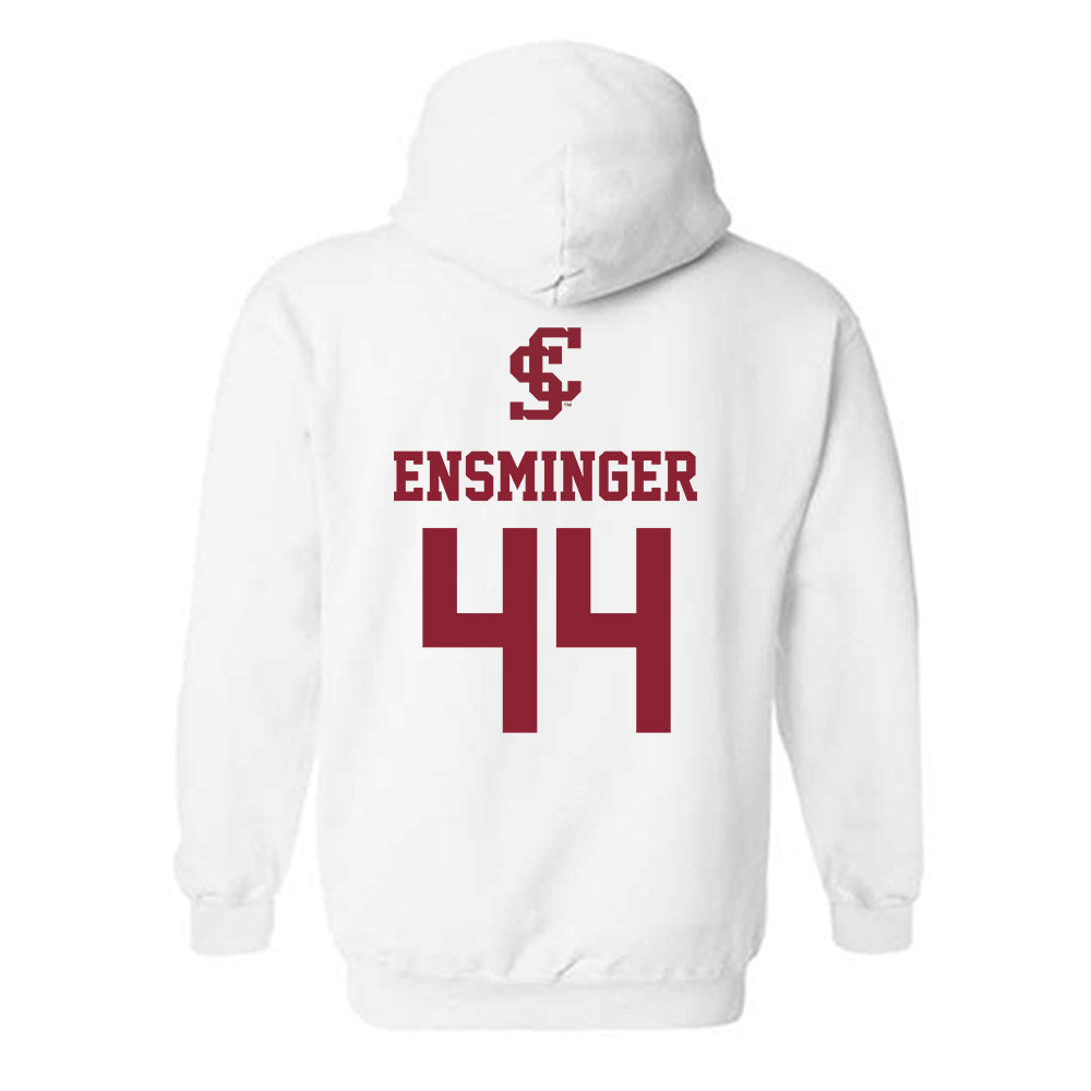 SCU - NCAA Men's Basketball : Jacob Ensminger - Hooded Sweatshirt Classic Shersey