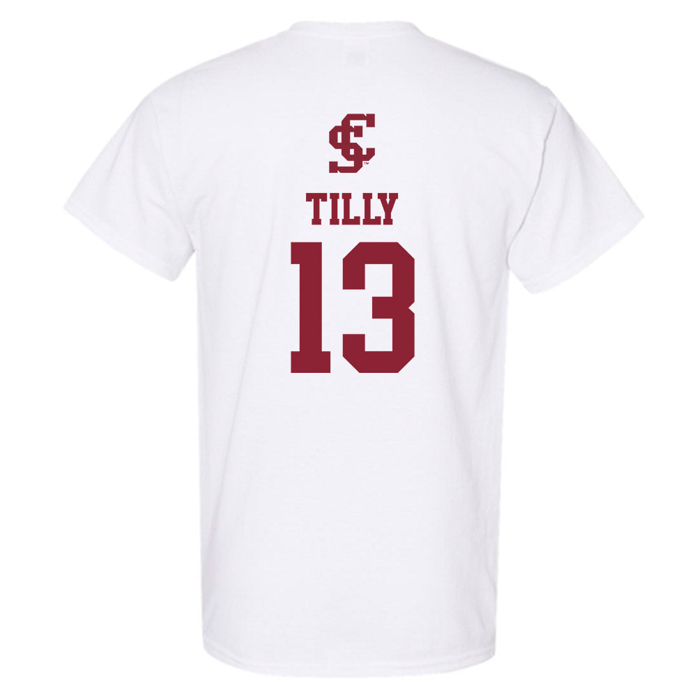 SCU - NCAA Men's Basketball : Christoph Tilly - T-Shirt