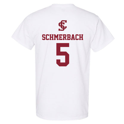 SCU - NCAA Women's Basketball : Sara Schmerbach - T-Shirt-1
