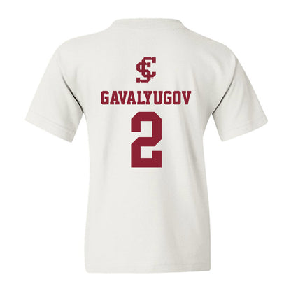 SCU - NCAA Men's Basketball : Aleksandar Gavalyugov - Sports Shersey Youth T-Shirt-1
