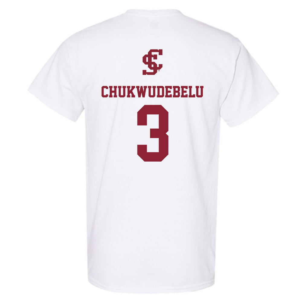 SCU - NCAA Men's Basketball : Francis Chukwudebelu - T-Shirt-1