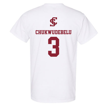 SCU - NCAA Men's Basketball : Francis Chukwudebelu - T-Shirt-1