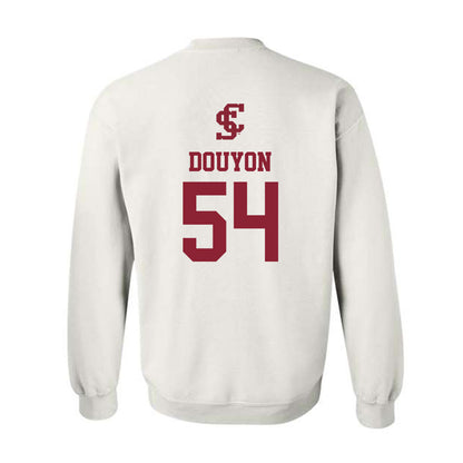 SCU - NCAA Men's Basketball : Malachi Douyon - Crewneck Sweatshirt-1