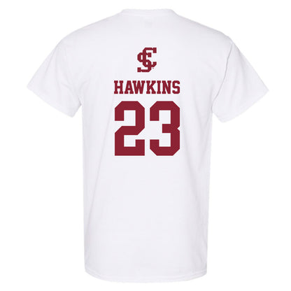 SCU - NCAA Women's Basketball : Ashley Hawkins - T-Shirt-1