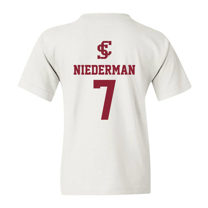 SCU - NCAA Beach Volleyball : Noelle Niederman - Youth T-Shirt-1