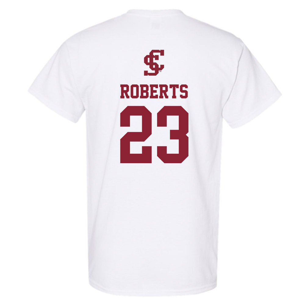 SCU - NCAA Men's Soccer : Spencer Roberts - Sports Shersey T-Shirt-1