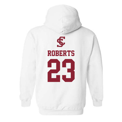 SCU - NCAA Men's Soccer : Spencer Roberts - Sports Shersey Hooded Sweatshirt-1