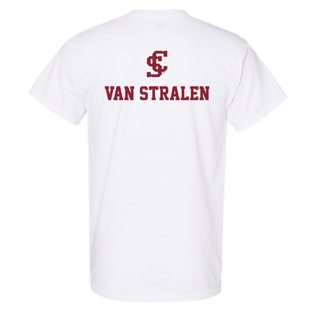 SCU - NCAA Men's Water Polo : Owen Van Stralen - T-Shirt-1