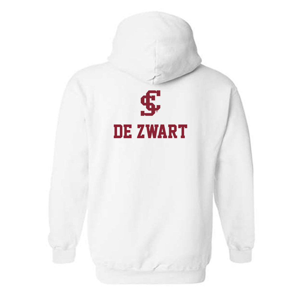 SCU - NCAA Men's Water Polo : Jamie De Zwart - Hooded Sweatshirt-1