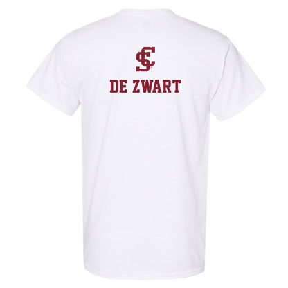 SCU - NCAA Men's Water Polo : Jamie De Zwart - T-Shirt-1