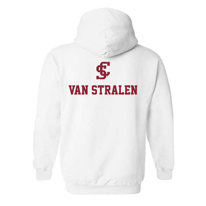 SCU - NCAA Men's Water Polo : Owen Van Stralen - Hooded Sweatshirt-1