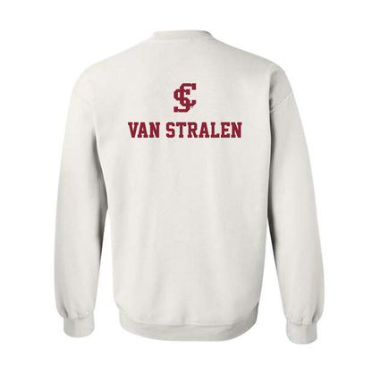 SCU - NCAA Men's Water Polo : Owen Van Stralen - Crewneck Sweatshirt-1