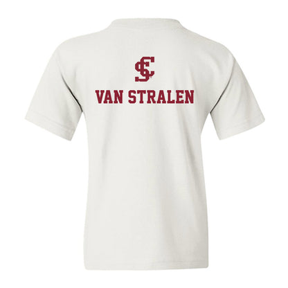 SCU - NCAA Men's Water Polo : Owen Van Stralen - Youth T-Shirt-1