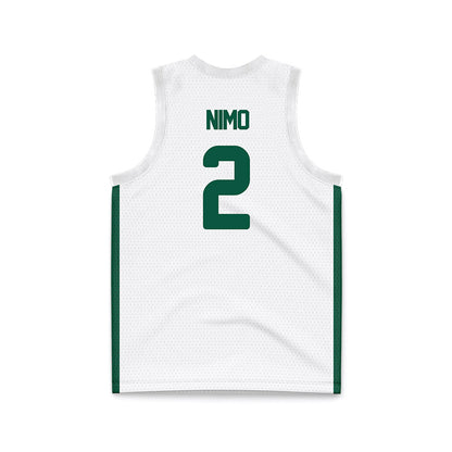 UNC Charlotte - NCAA Women's Basketball : Karen Nimo - White Basketball Jersey-1