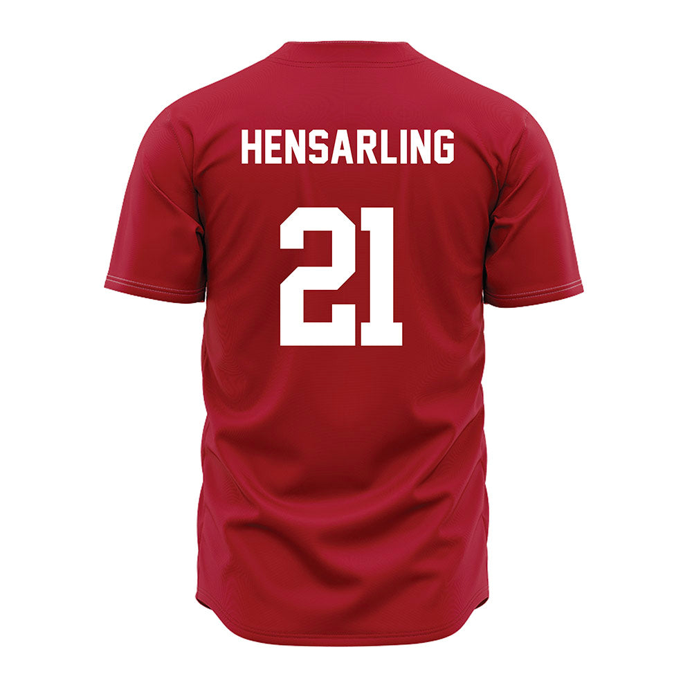 Nicholls State - NCAA Baseball : Cannon Hensarling - Red Jersey-1