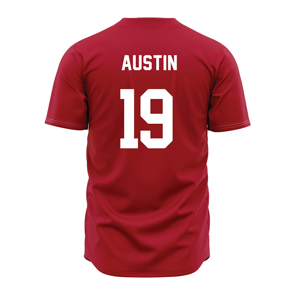 Nicholls State - NCAA Baseball : Vargas Austin - Red Jersey-1