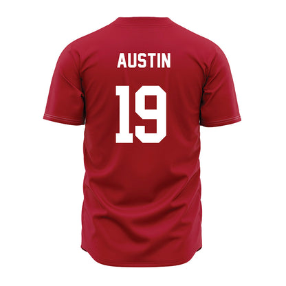 Nicholls State - NCAA Baseball : Vargas Austin - Red Jersey-1