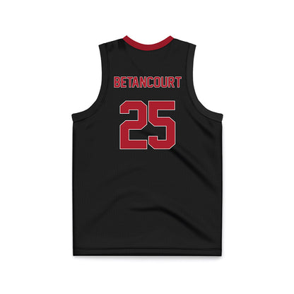 Nicholls State - NCAA Men's Basketball : Domanic Betancourt - Black Basketball Jersey-1