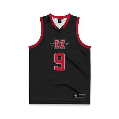 Nicholls State - NCAA Men's Basketball : Zaiden Cross - Black Basketball Jersey-0