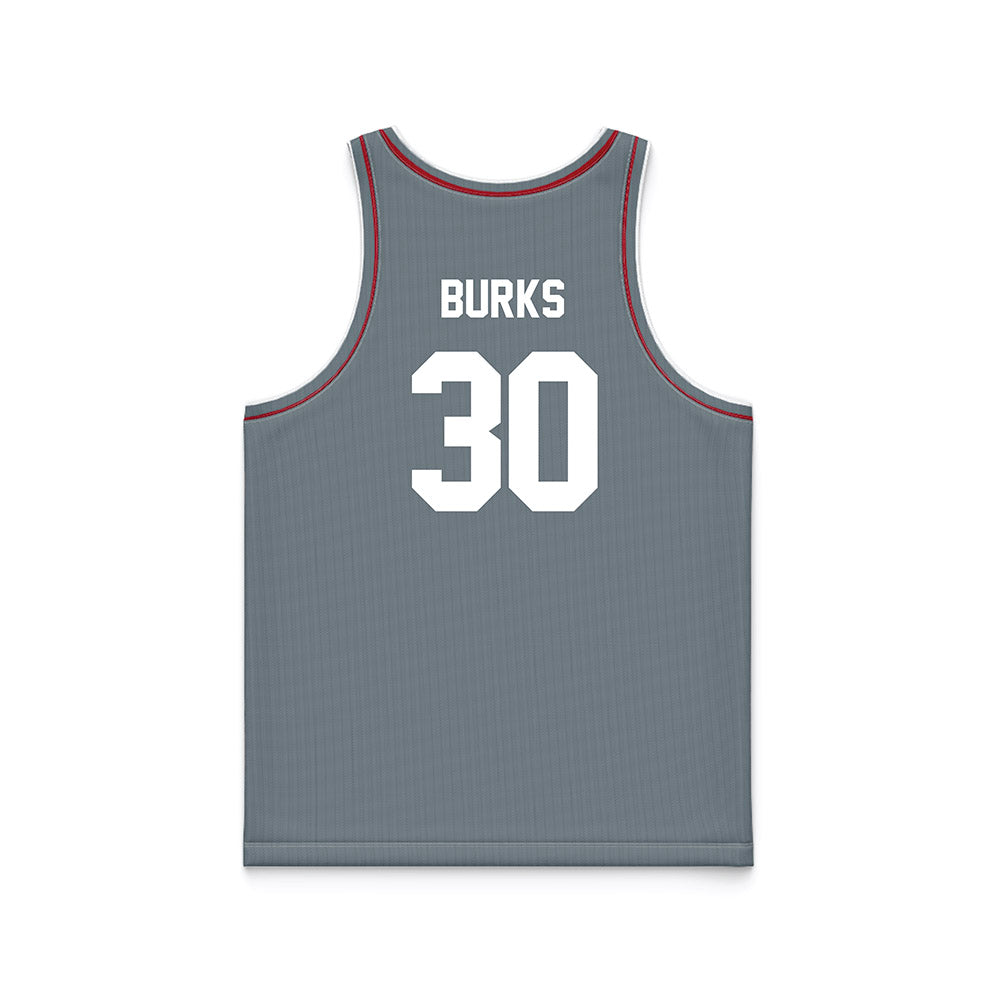 Nicholls State - NCAA Women's Basketball : Emani Burks - Grey Basketball Jersey