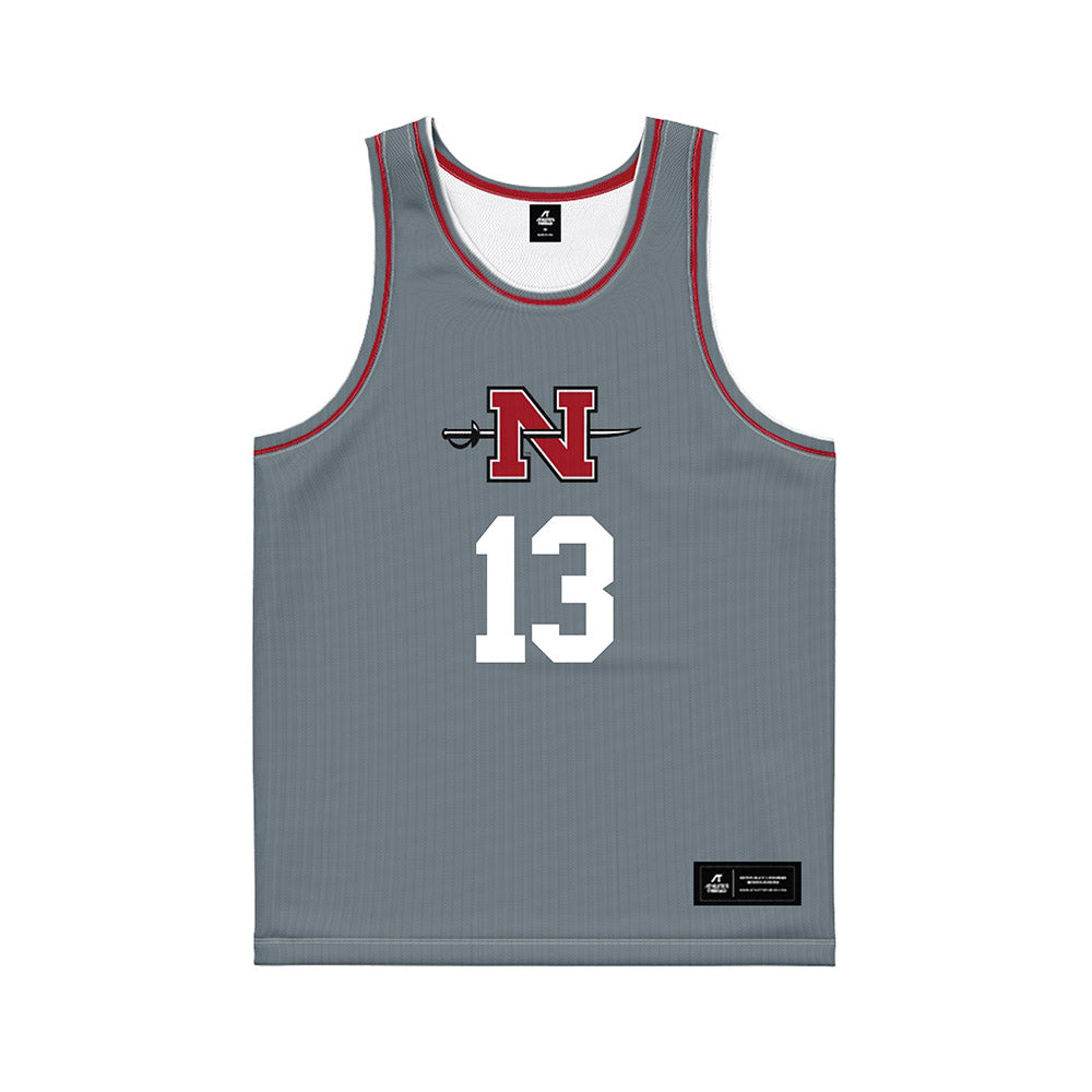 Nicholls State - NCAA Women's Basketball : Asia Broughton - Grey Basketball Jersey