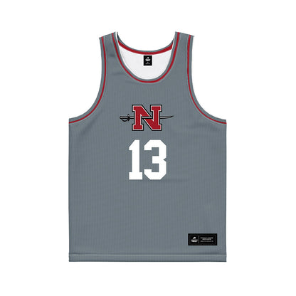 Nicholls State - NCAA Women's Basketball : Asia Broughton - Grey Basketball Jersey