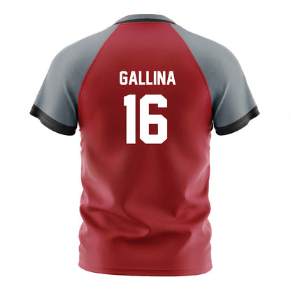 Nicholls State - NCAA Women's Soccer : Mia Gallina - Red Soccer Jersey-1