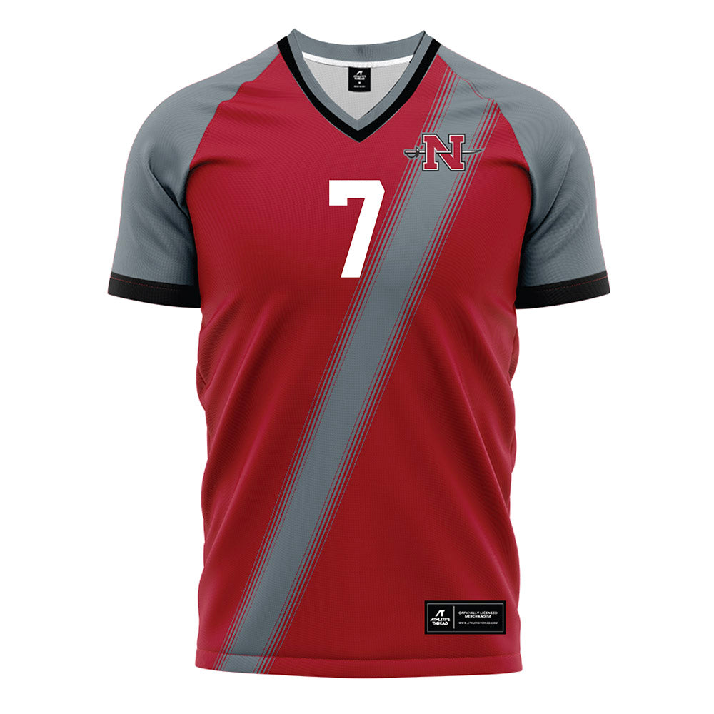 Nicholls State - NCAA Women's Soccer : Mylea Riggle - Red Soccer Jersey-0