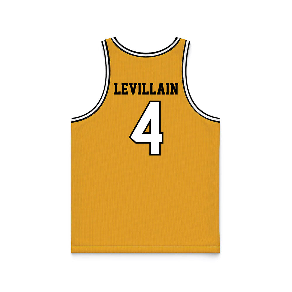 LBSU - NCAA Men's Basketball : Leopold Levillain - Gold Basketball Jersey-1