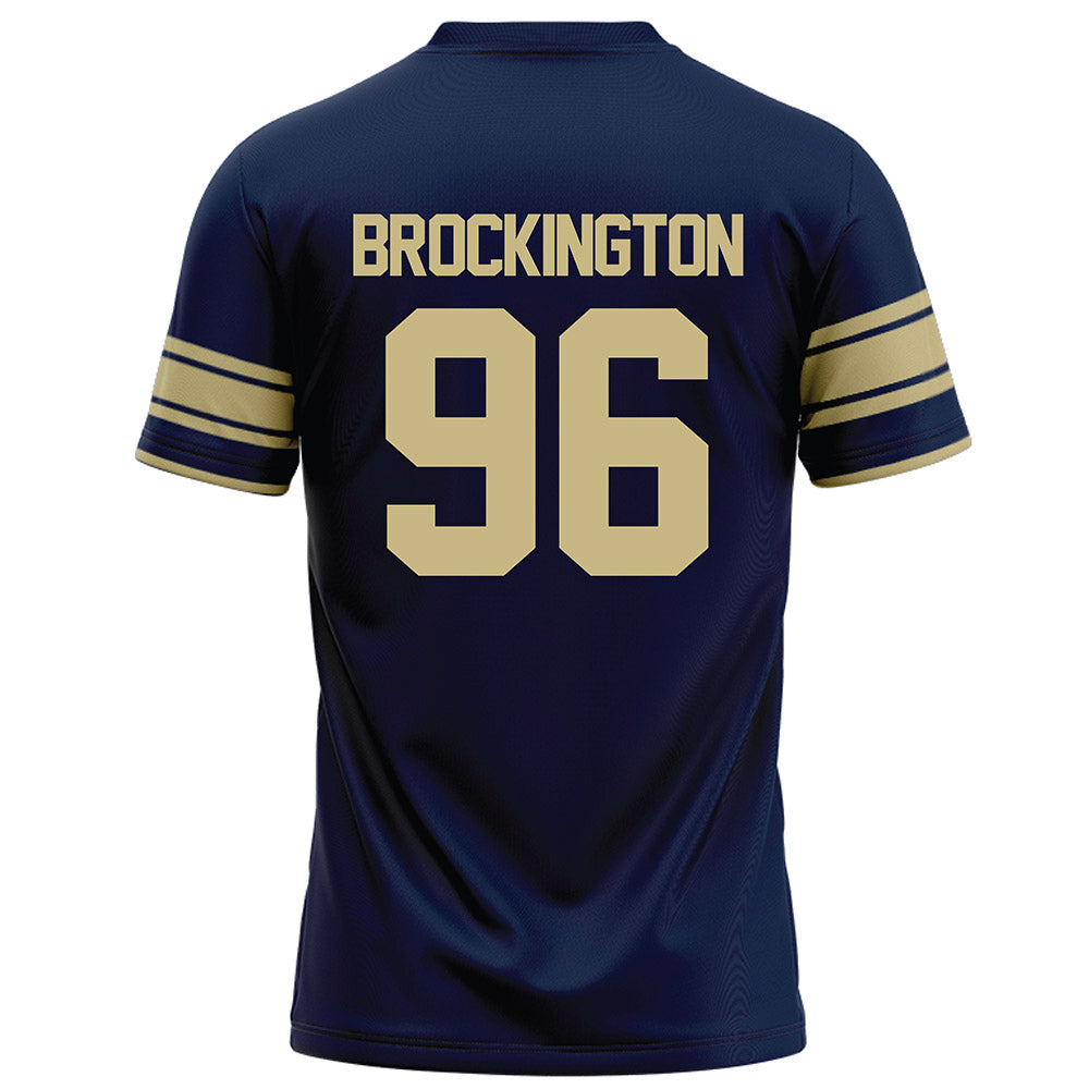 Akron - NCAA Football : Zy Brockington - Navy Football Jersey-1