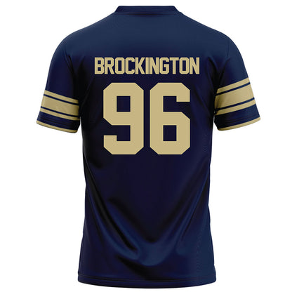 Akron - NCAA Football : Zy Brockington - Navy Football Jersey-1