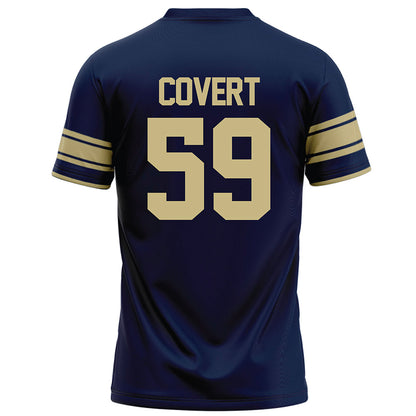 Akron - NCAA Football : Nathan Covert - Navy Football Jersey