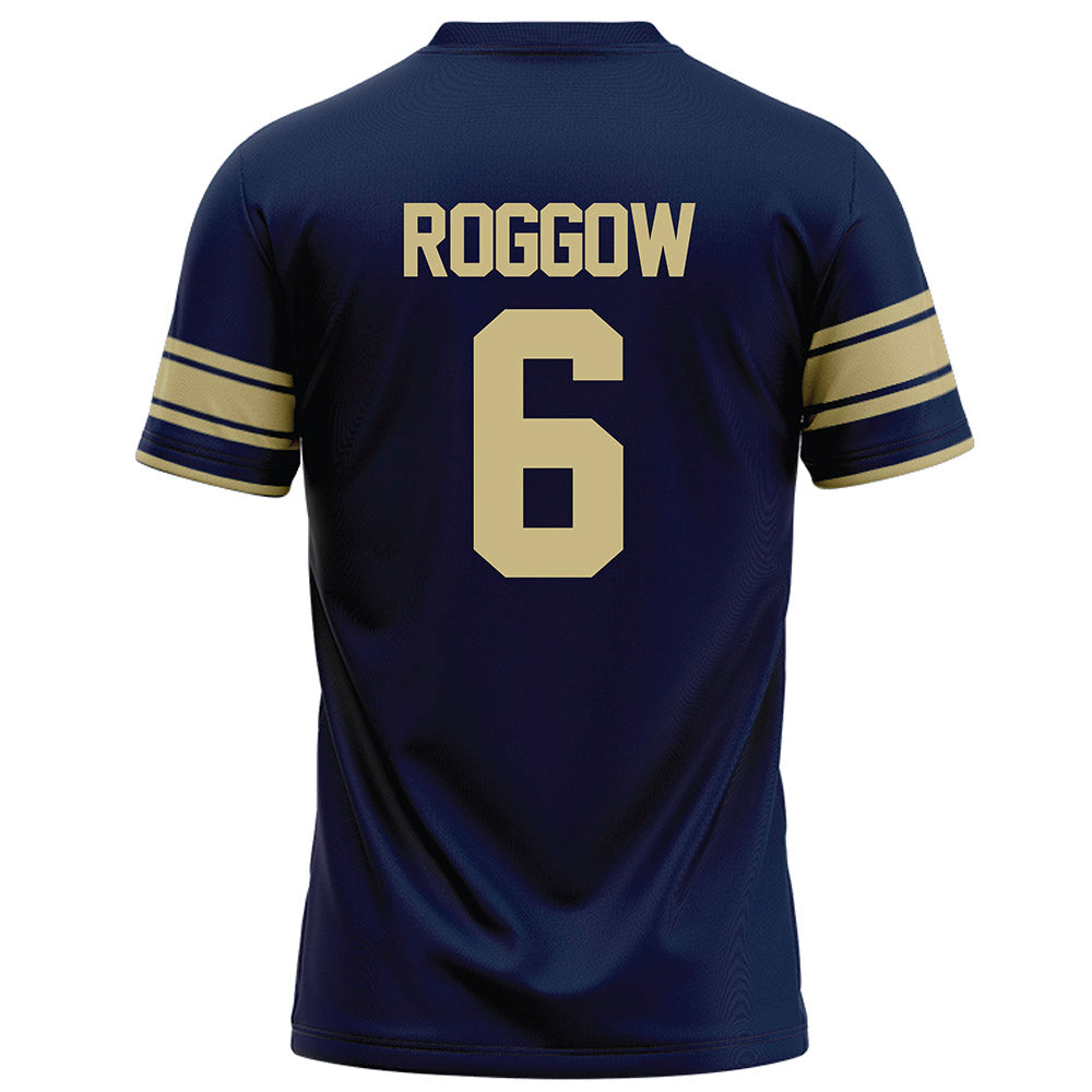 Akron - NCAA Football : Brayden Roggow - Navy Football Jersey