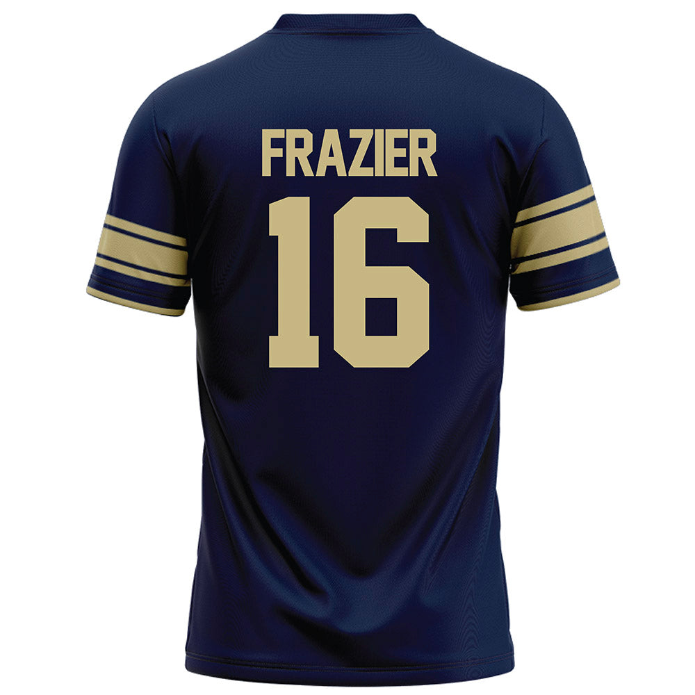 Akron - NCAA Football : Dahvon Frazier - Navy Football Jersey