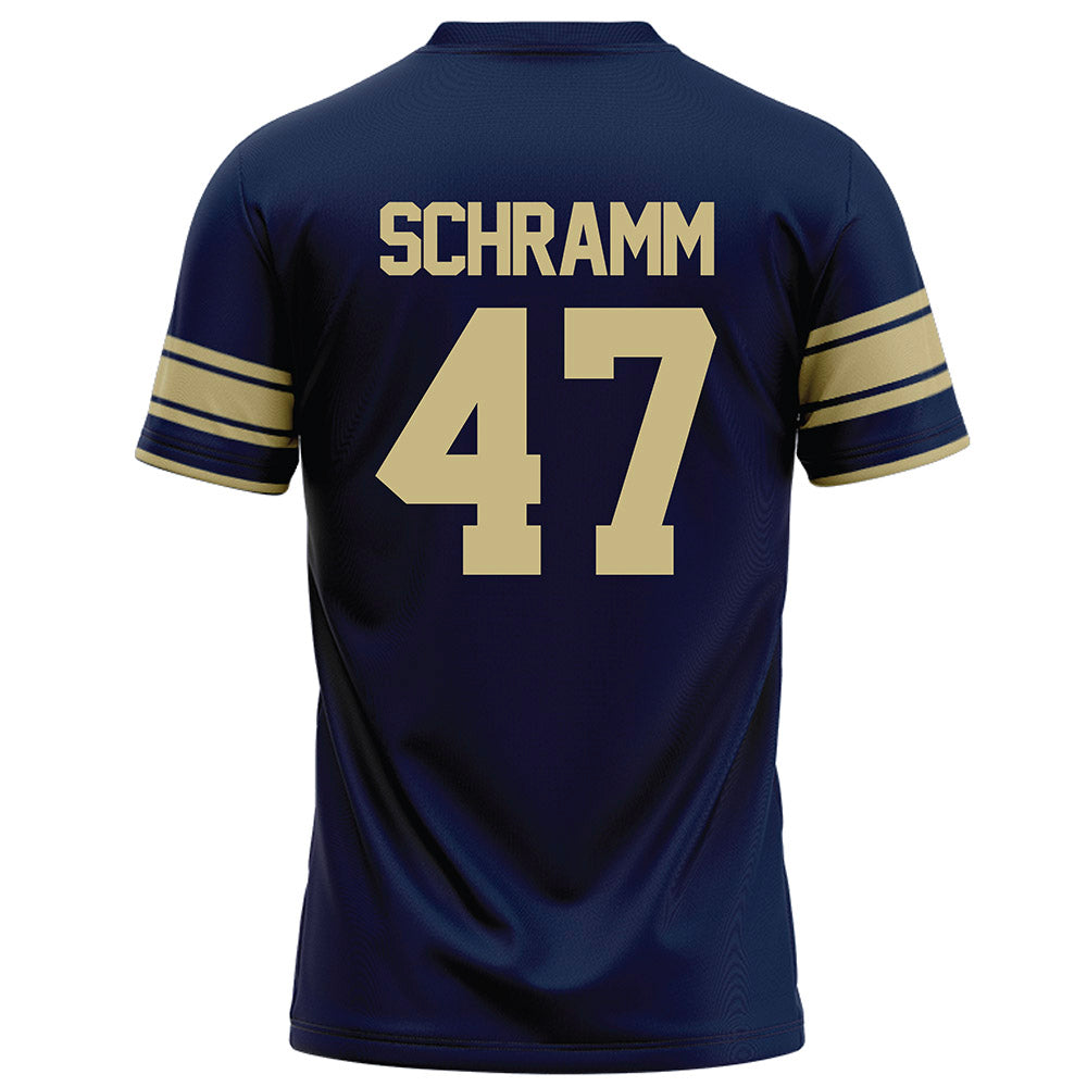 Akron - NCAA Football : Matt Schramm - Navy Football Jersey