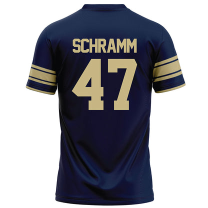 Akron - NCAA Football : Matt Schramm - Navy Football Jersey