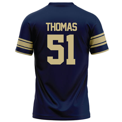 Akron - NCAA Football : DQ Thomas - Navy Football Jersey