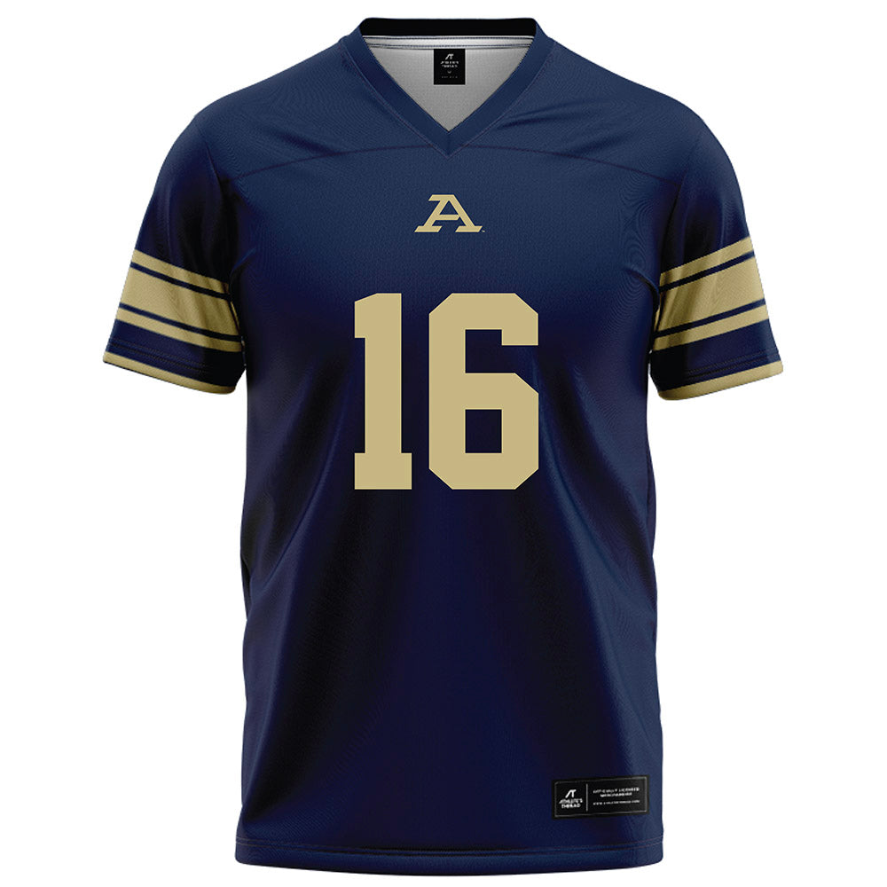 Akron - NCAA Football : Dahvon Frazier - Navy Football Jersey