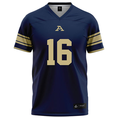 Akron - NCAA Football : Dahvon Frazier - Navy Football Jersey