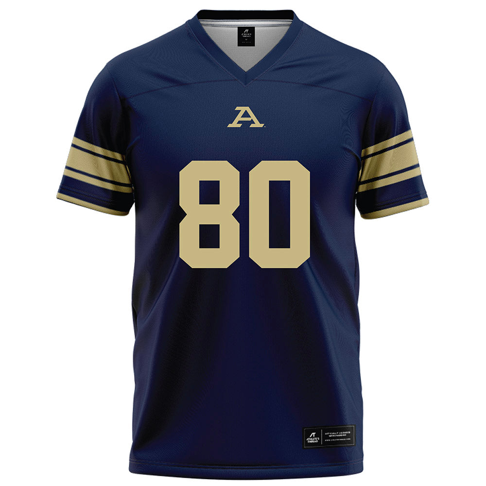 Akron - NCAA Football : Eddie Vega - Navy Football Jersey-0