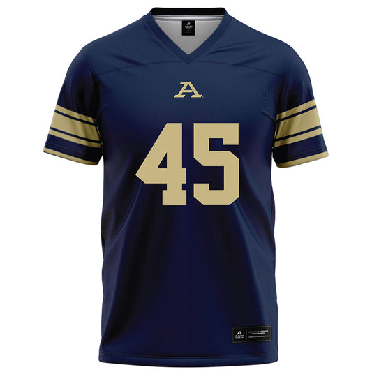 Akron - NCAA Football : Avery Book - Navy Football Jersey