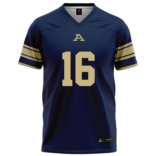 Akron - NCAA Football : Dahvon Frazier - Navy Football Jersey