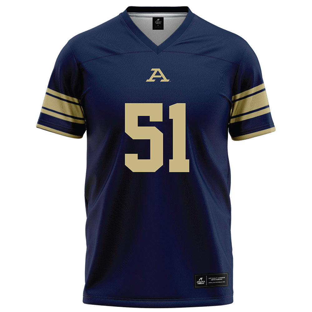 Akron - NCAA Football : DQ Thomas - Navy Football Jersey