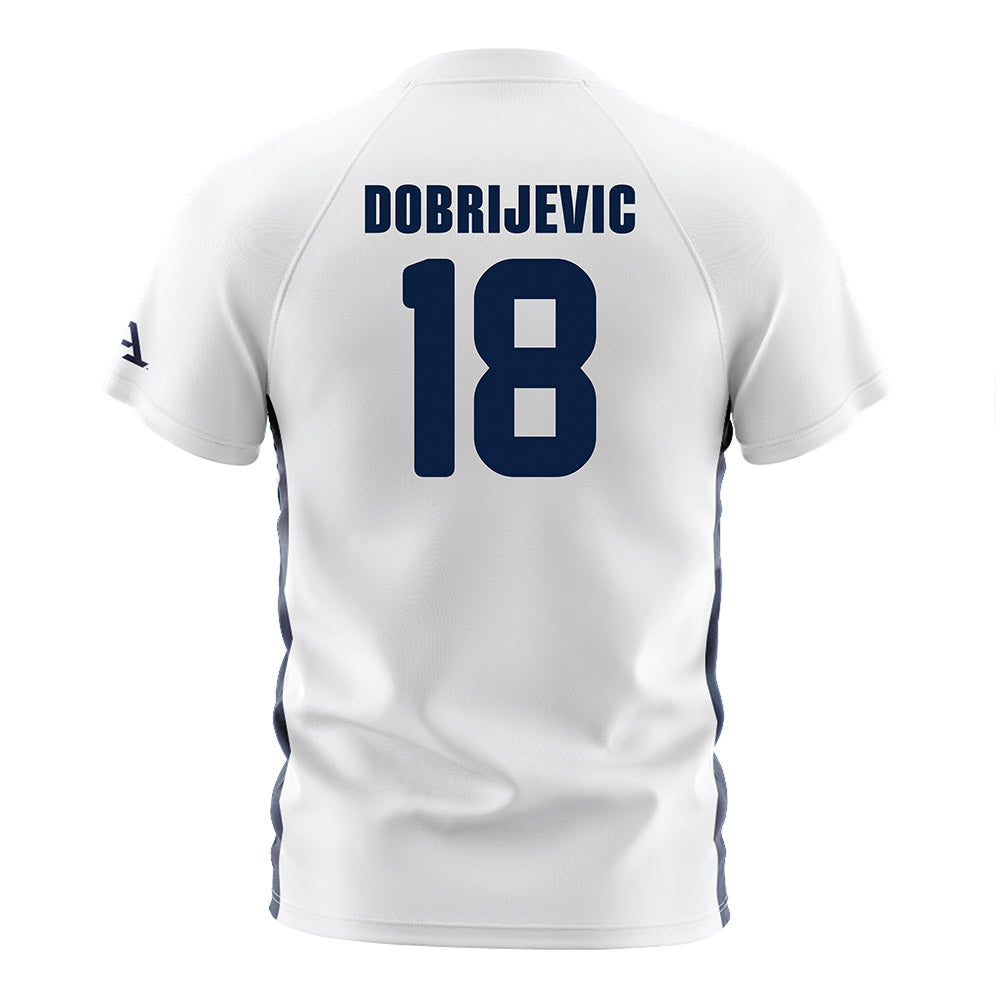 Akron - NCAA Men's Soccer : Stefan Dobrijevic - White Soccer Jersey