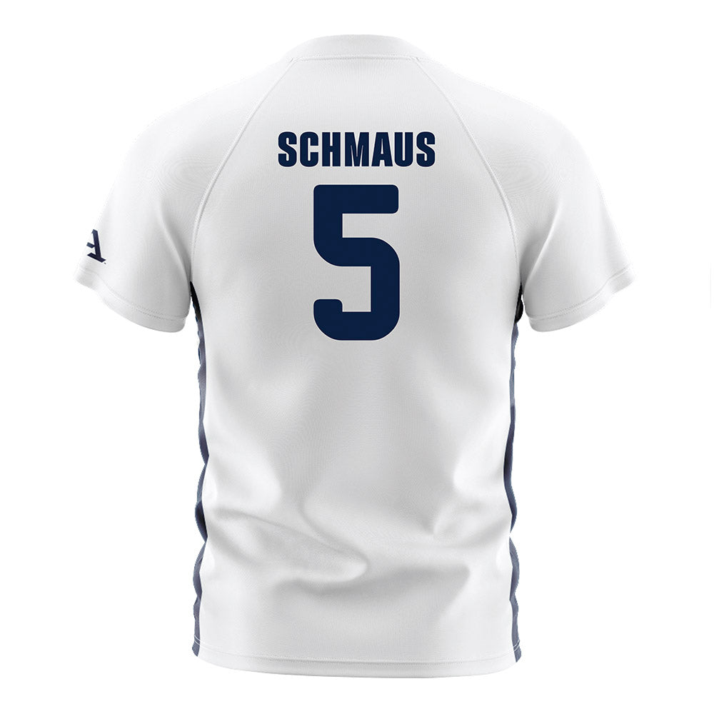 Akron - NCAA Men's Soccer : Malte Schmaus - White Soccer Jersey-1