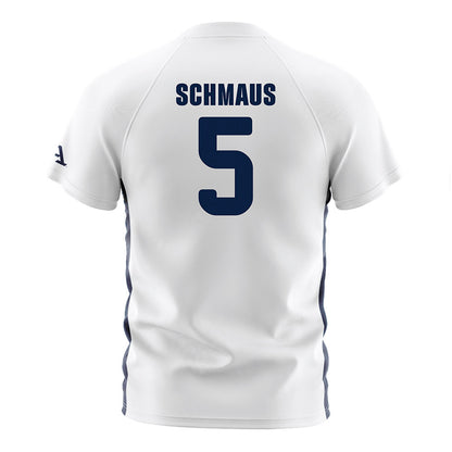 Akron - NCAA Men's Soccer : Malte Schmaus - White Soccer Jersey-1